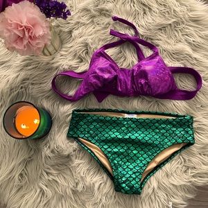 One of a kind mermaid bikini.